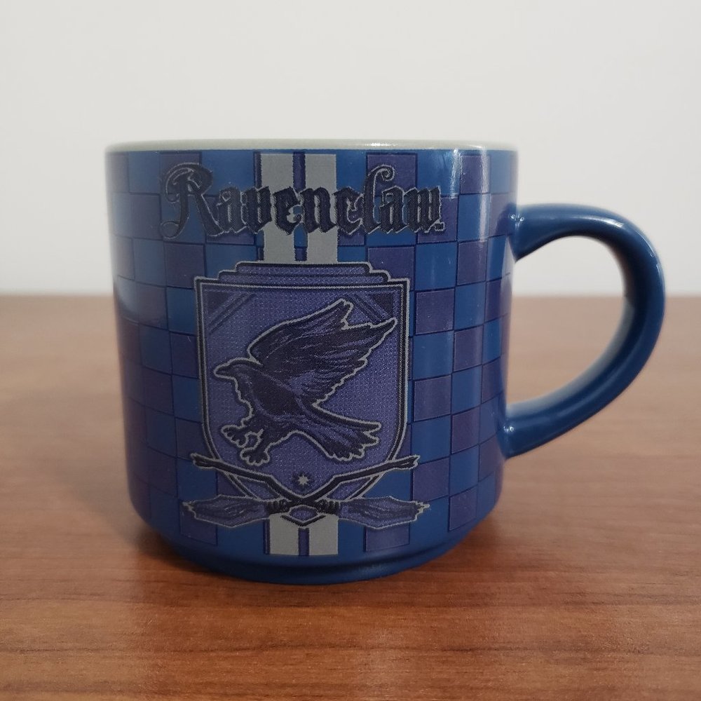 Harry Potter Raven Claw Mug Blue Plaid Design 10z Ceramic Warner Bros